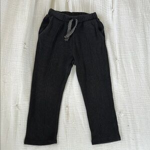 ZARA Kids Black Charcoal Soft Knit Sweater Jogging Pants 4-5 years